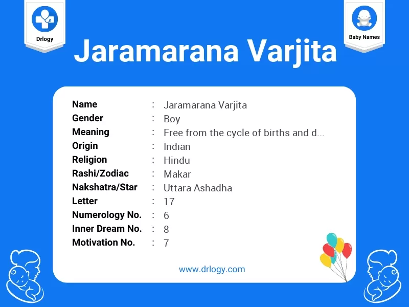 Jaramarana Varjita Name Meaning